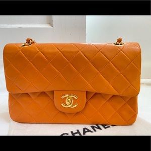 Chanel Classic Double Flap Bag Quilted Lambskin Small